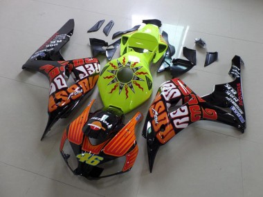 Carénage Honda CBR 1000 RR 2006-2007 - Rossi Fluro Vert Bon Marché