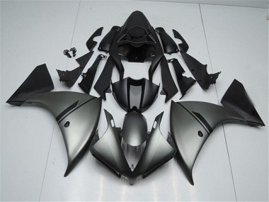 Carénage Yamaha R1 2012-2014 - Matte Gris Noir Bon Marché