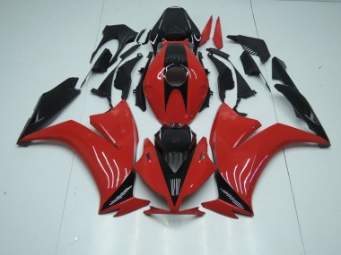 Carénage Honda CBR 1000 RR 2012-2016 - Rouge Noir avec No Décalque Bon Marché